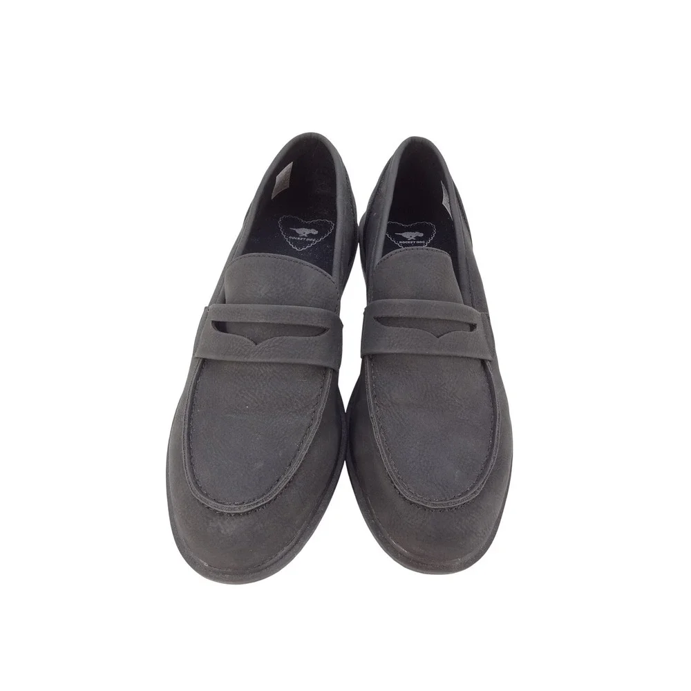 Rocket Dog‎ Womens Black Matte Penny Loafers Slip On Flats Moc Toe 9